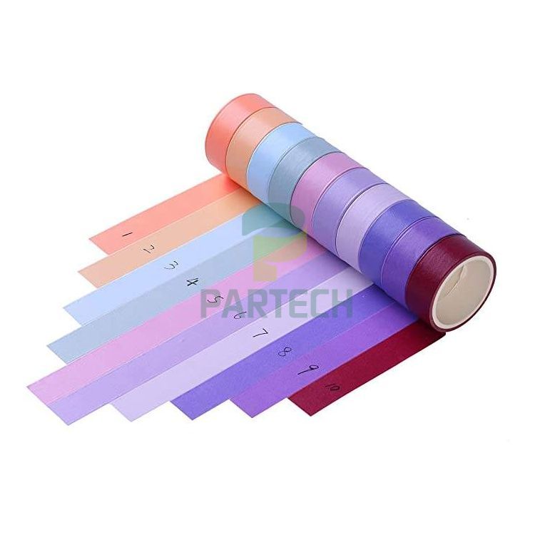 Băng giấy Washi nhiều màu